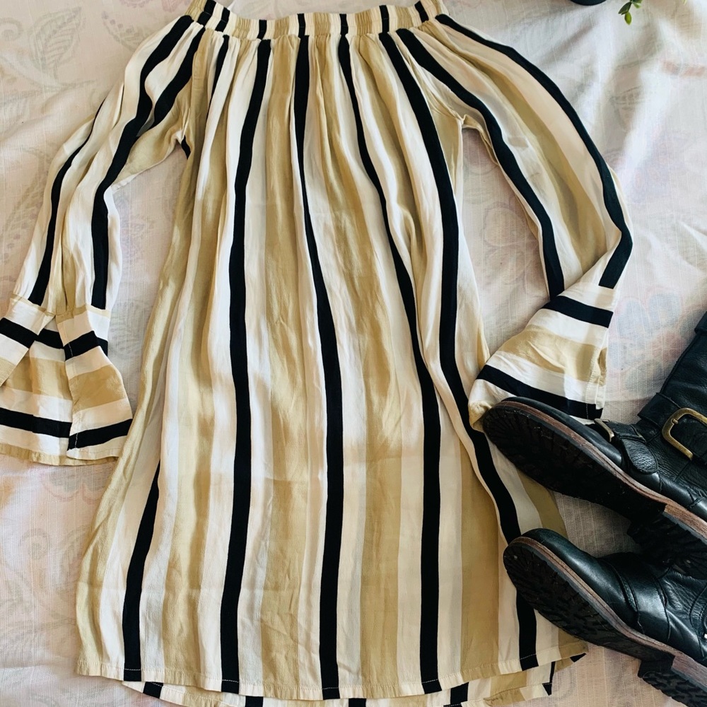 Striped tunic dress
